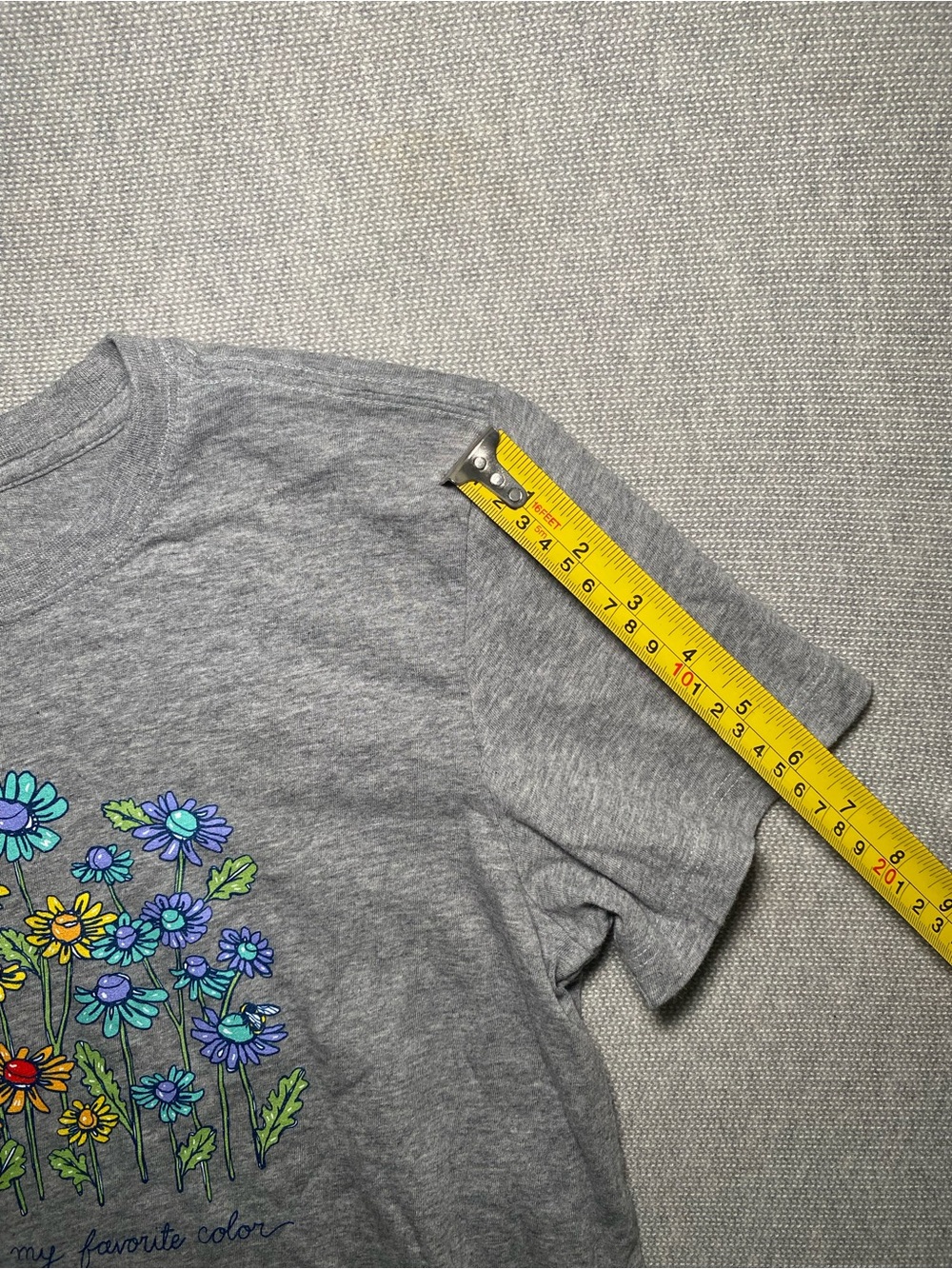 Life Is Good Women's Love Daisy Bee Crusher-LITE Tee Grey Size S - Picture 6 of 8